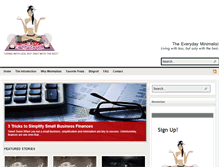 Tablet Screenshot of everydayminimalist.com